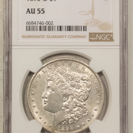 Morgan Dollars 1893-O $1 MORGAN DOLLAR – NGC AU-55, WHITE, TOUGH DATE!