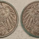 World Certified Coins 1906-D, 1907-J GERMANY 1 MARK, LOT/2 – HIGH GRADE, NEARLY UNC, LOOKS CHOICE!