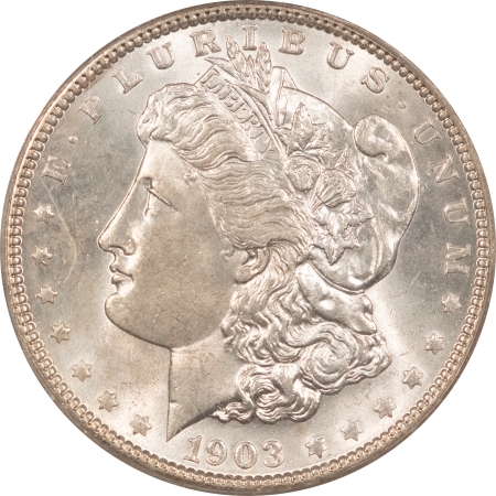 Morgan Dollars 1903 $1 MORGAN DOLLAR – PCGS MS-64, LOOKS 65! OLD GREEN HOLDER, PREMIUM QUALITY!