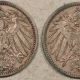 New Store Items 1904 D&F GERMANY 1 MARK KM14, LOT OF 2 – HIGH GRADE CIRCULATED EXAMPLES!