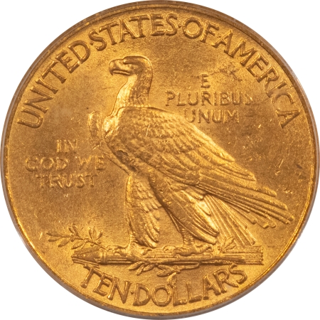 $10 1910 $10 INDIAN GOLD EAGLE – PCGS MS-61, OLD GREEN HOLDER, PREMIUM QUALITY!