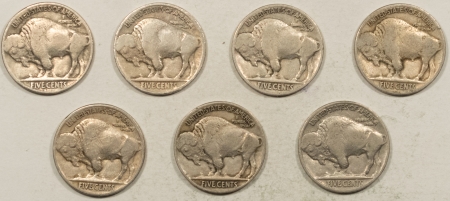 New Store Items 1916 1919 1920 1923 1926 1928 1928-S BUFFALO NICKELS, LOT/7 – NICE, CIRCULATED!