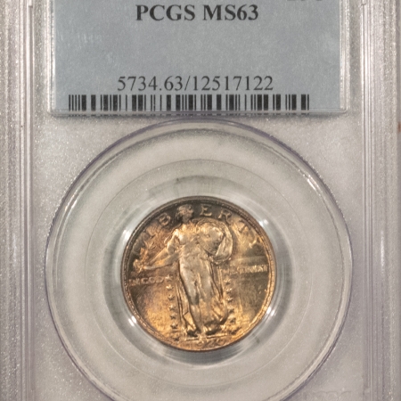New Certified Coins 1920 STANDING LIBERTY QUARTER – PCGS MS-63, PRETTY!