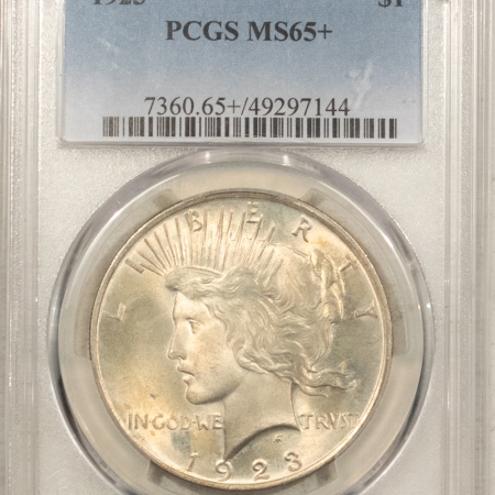 New Certified Coins 1923 $1 PEACE DOLLAR – PCGS MS-65+