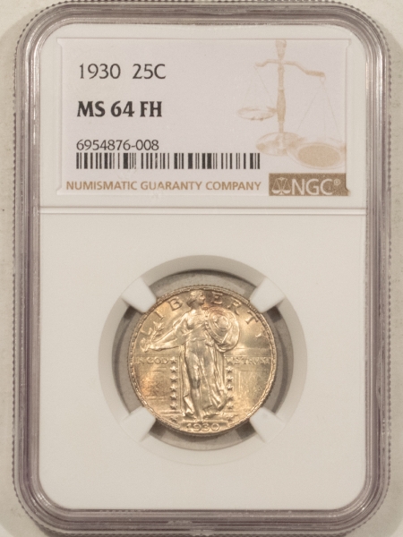 New Certified Coins 1930 STANDING LIBERTY QUARTER – NGC MS-64 FH, FRESH & PREMIUM QUALITY!