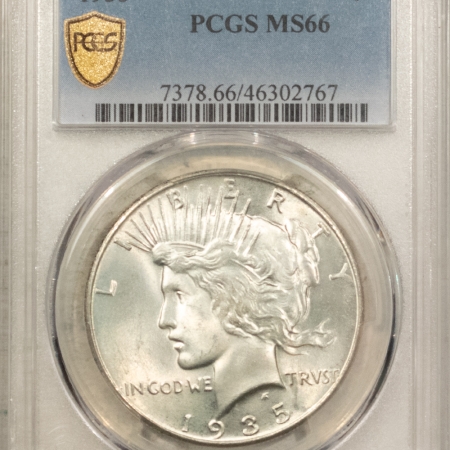 New Certified Coins 1935 $1 PEACE DOLLAR – PCGS MS-66, CREAMY WHITE & SUPERB!
