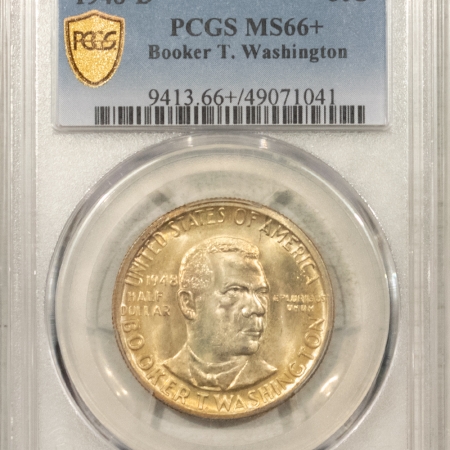 New Certified Coins 1948-D BOOKER T WASHINGTON COMMEMORATIVE HALF DOLLAR – PCGS MS-66+