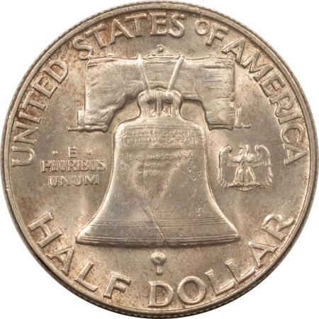 U.S. Uncertified Coins 1953-D FRANKLIN HALF DOLLAR, GEM UNCIRCULATED W/VIRTUALLY FULL BELL LINES!