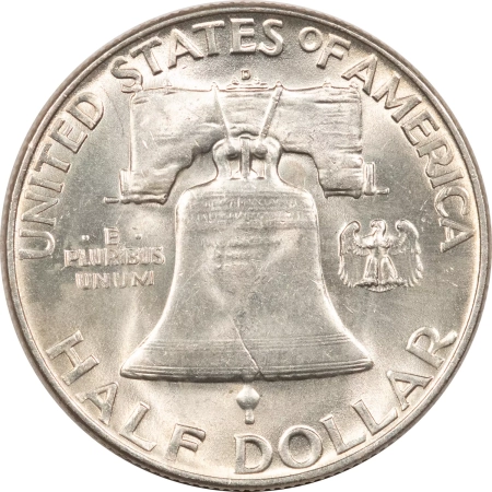 U.S. Uncertified Coins 1953-D FRANKLIN HALF DOLLAR – UNCIRCULATED, CHOICE, VIRTUALLY FBL!