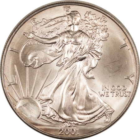 Bullion 2001 $1 AMERICAN SILVER EAGLE, 1 OZ, .999 – UNCIRCULATED!