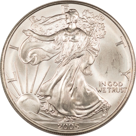 Bullion 2005 $1 AMERICAN SILVER EAGLE, 1 OZ, .999 – UNCIRCULATED!