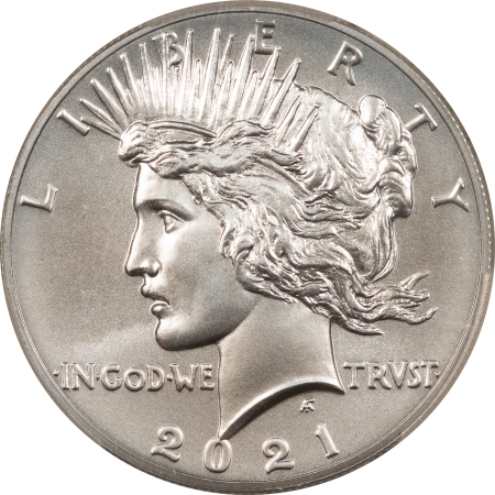 Modern Silver Commems 2021 $1 PEACE DOLLAR SILVER COMMEMORATIVE – PCGS MS-70, 100TH ANN, 1ST STRIKE!