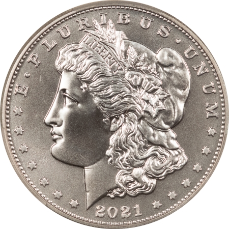 Modern Silver Commems 2021-D $1 MORGAN DOLLAR SILVER COMMEMORATIVE-PCGS MS-69, 100TH ANN, 1ST STRIKE!