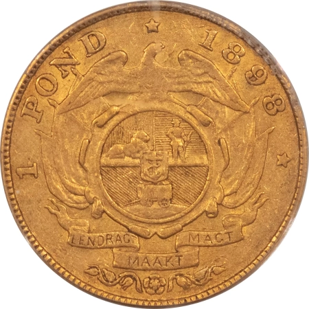 New Certified Coins 1898 SOUTH AFRICA GOLD POND (SOVEREIGN/POUND SIZE), KM-10.2 .2352 AGW PCGS VF-35