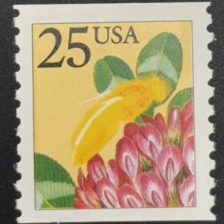 Postage SCOTT #2281i 25c COIL COLOR ERROR-BLACK BEE ENGRAVING OMITTED VF+ MNH FRESH RARE