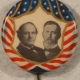 New Store Items 1904 TR TEDDY ROOSEVELT & FAIRBANKS 7/8″ SHIELD CELLO (LARGE HEADS) – MINT!