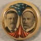 New Store Items 1904 TR TEDDY ROOSEVELT & FAIRBANKS 7/8″ GOLD SHIELD PICTORIAL JUGATE – MINT!