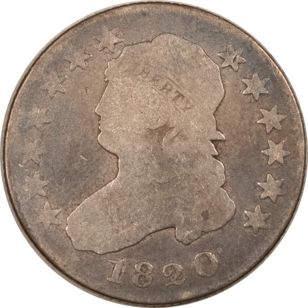 Capped Bust Quarters 1820 LARGE 0 CAPPED BUST QUARTER – PLEASING CIRCULATED EXAMPLE!