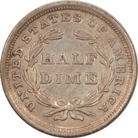 Half Dimes 1838 HALF DIME, NO DRAPERY, LARGE STARS-HIGH GRADE EXAMPLE