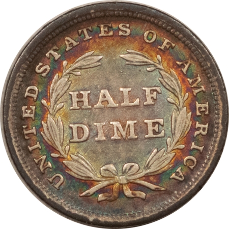 Half Dimes 1840 HALF DIME, NO DRAPERY-HIGH GRADE EXAMPLE, VERY PRETTY!