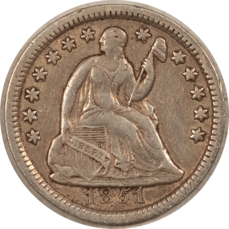 New Store Items 1851 SEATED LIBERTY HALF DIME – HIGH GRADE CIRCULATED EXAMPLE!