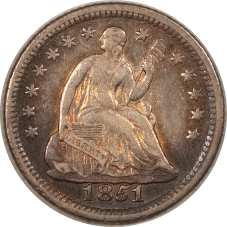 New Store Items 1851-O SEATED LIBERTY HALF DIME – HIGH GRADE CIRCULATED EXAMPLE!