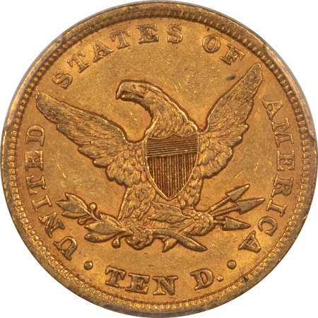 $10 1853 $10 LIBERTY GOLD EAGLE – PCGS AU-53, FRESH & PREMIUM QUALITY! CAC APPROVED!