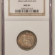 Liberty Seated Quarters 1856 SEATED LIBERTY QUARTER – NGC MS-62, LUSTROUS & PQ!!