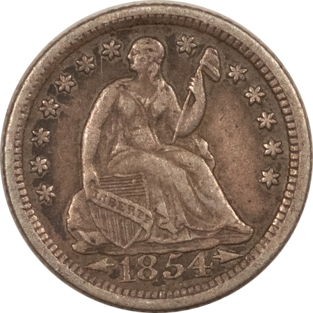 New Store Items 1854-O SEATED LIBERTY HALF DIME, ARROWS – HIGH GRADE CIRCULATED EXAMPLE!