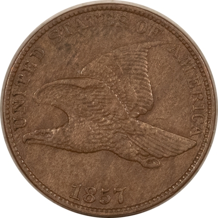 New Store Items 1857 FLYING EAGLE CENT – HIGH GRADE CIRCULATED EXAMPLE, CHOICE VF! WITH TAG!