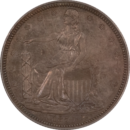 Half Dollars 1859 PATTERN 50c, J-235, SILVER, PAQUET SEATED LIBERTY, PCGS PR-64, OGH, CAC-PQ!