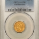 $2.50 1908 $2.50 INDIAN GOLD QUARTER EAGLE – PCGS MS-63, CHOICE FIRST-YEAR ISSUE!