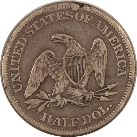 New Store Items 1862 SEATED LIBERTY HALF DOLLAR – DECENT, UNCIRCULATED, TOUGH! CIVIL WAR DATE!