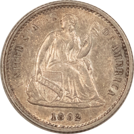 Liberty Seated Half Dimes 1862 SEATED LIBERTY HALF DIME – HIGH GRADE EXAMPLE!