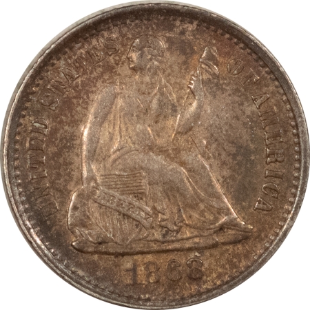 New Store Items 1868-S SEATED LIBERTY HALF DIME – HIGH GRADE EXAMPLE!