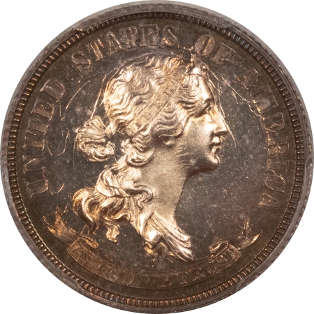 Liberty Seated Quarters 1870 PATTERN, 25c, J-900, SILVER, STANDARD DESIGN, PCGS PR-64, SOMEWHAT CAMEO!