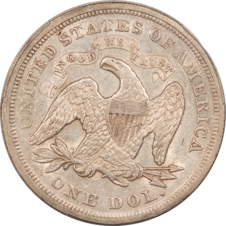 Liberty Seated Dollars 1871 $1 SEATED LIBERTY DOLLAR – PCGS AU-55, LUSTROUS & WELL-STRUCK!