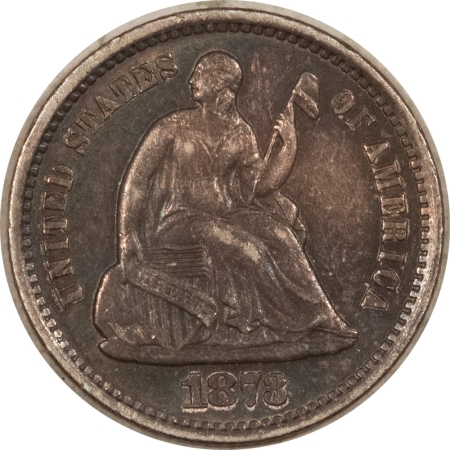 New Store Items 1873-S SEATED LIBERTY HALF DIME – HIGH GRADE CIRCULATED EXAMPLE!