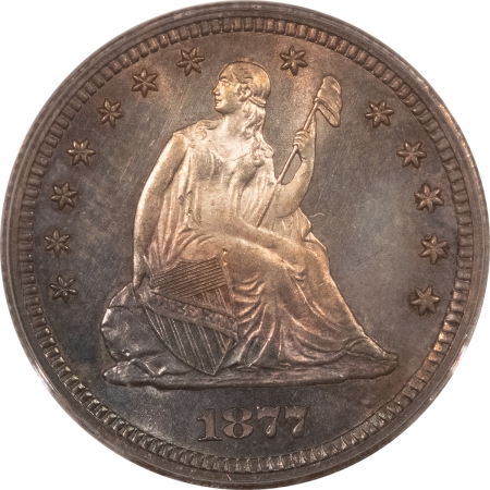 Liberty Seated Quarters 1877-S SEATED LIBERTY QUARTER – PCGS MS-64, PREMIUM QUALITY!