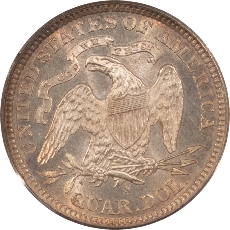 Liberty Seated Quarters 1877-S SEATED LIBERTY QUARTER – PCGS MS-64, PREMIUM QUALITY!