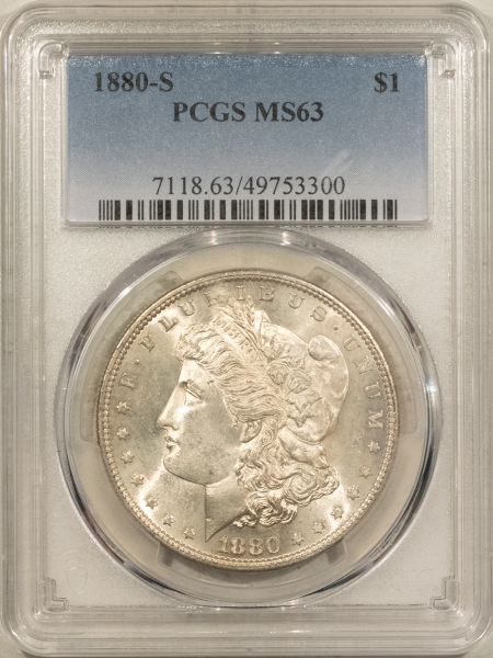 Morgan Dollars 1880-S $1 MORGAN DOLLAR – PCGS MS-63 CHOICE