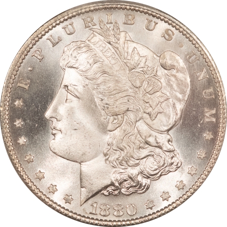 Morgan Dollars 1880-S $1 MORGAN DOLLAR – PCGS MS-66, BLAST WHITE & PREMIUM QUALITY!