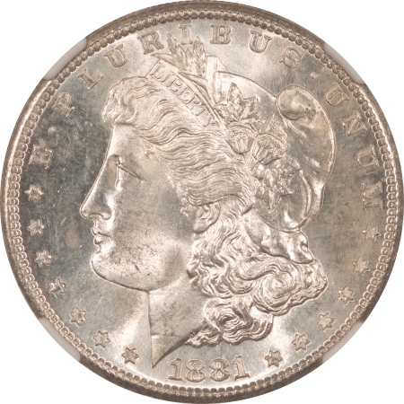 Morgan Dollars 1881-S MORGAN DOLLAR NGC MS-65+ CAC APPROVED, PREMIUM QUALITY LOOKS 66!