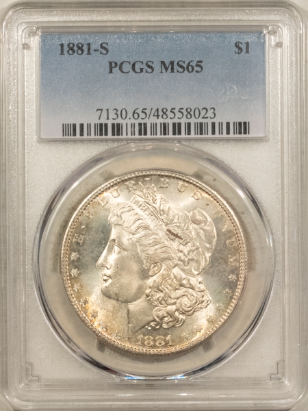 Morgan Dollars 1881-S $1 MORGAN DOLLAR – PCGS MS-65 ORIGINAL