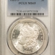 Morgan Dollars 1886 $1 MORGAN DOLLAR – PCGS MS-64, MARK-FREE BLAZER!