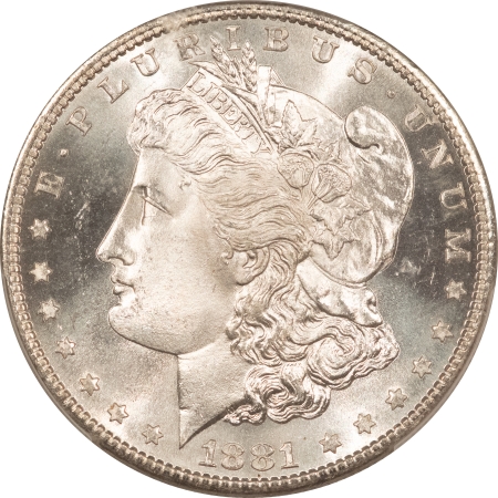 Morgan Dollars 1881-S $1 MORGAN DOLLAR – PCGS MS-65, WHITE PQ GEM!