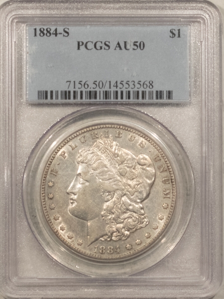 Morgan Dollars 1884-S MORGAN DOLLAR PCGS AU-50