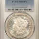 Morgan Dollars 1890-S $1 MORGAN DOLLAR – PCGS MS-64, BLAZING WHITE! PREMIUM QUALITY!