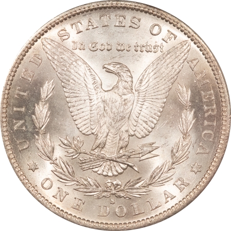 Morgan Dollars 1890-S $1 MORGAN DOLLAR – PCGS MS-64, BLAZING WHITE! PREMIUM QUALITY!