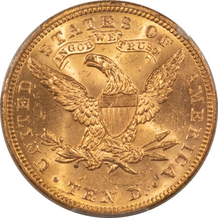 $10 1894 $10 LIBERTY GOLD EAGLE – PCGS MS-63, FLASHY & CHOICE! FAIRMONT COLLECTION!